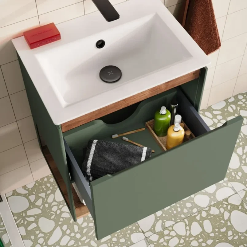 Crosswater Mada Basin Unit 500 Sage Green product image - Image 1