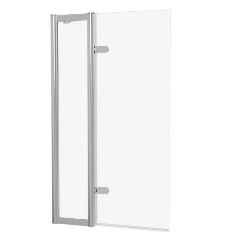 Burlington Classique Hinged Inline Bath Screen 850 Chrome product image - Image 1