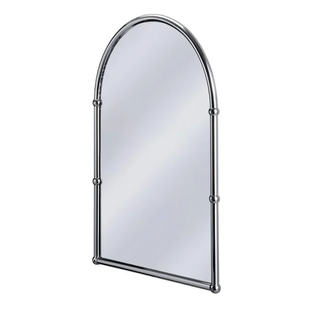 Burlington A9 Arched Chrome Framed Mirror 500 X 700mm product image - Image 1
