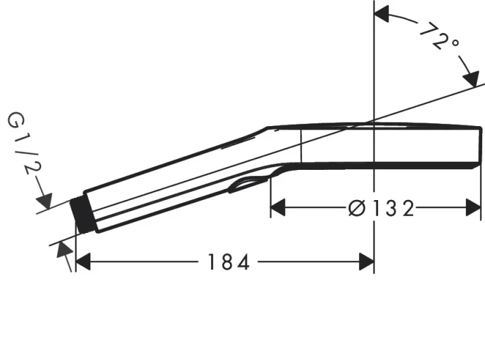Hansgrohe Rainfinity 130 3jet Hs Bbc Brushed Black Chrome detail view - Image 2