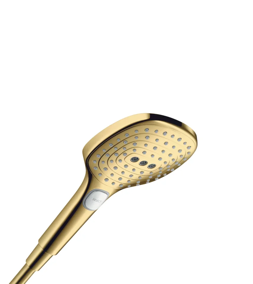 Hansgrohe Raindance Select E 120 Hs Pgo Polished Gold Optic product image - Image 1