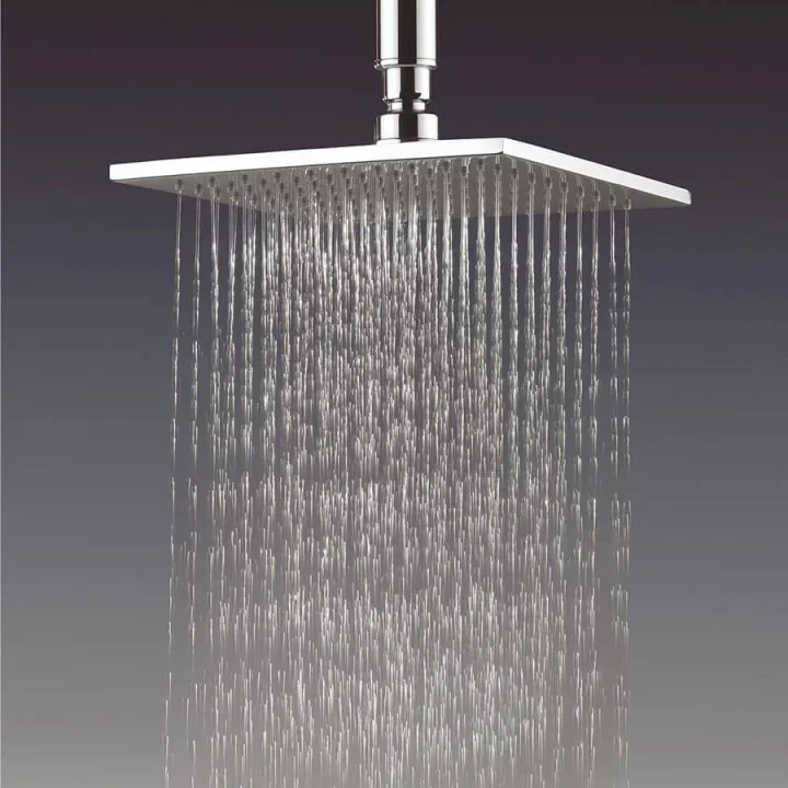Crosswater Zion Shower Head 200mm Brushed Nickel product image - Image 1