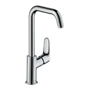 Hansgrohe Focus Basin Mixer 240 W/o Rod Chrome Chrome detail view - Image 2