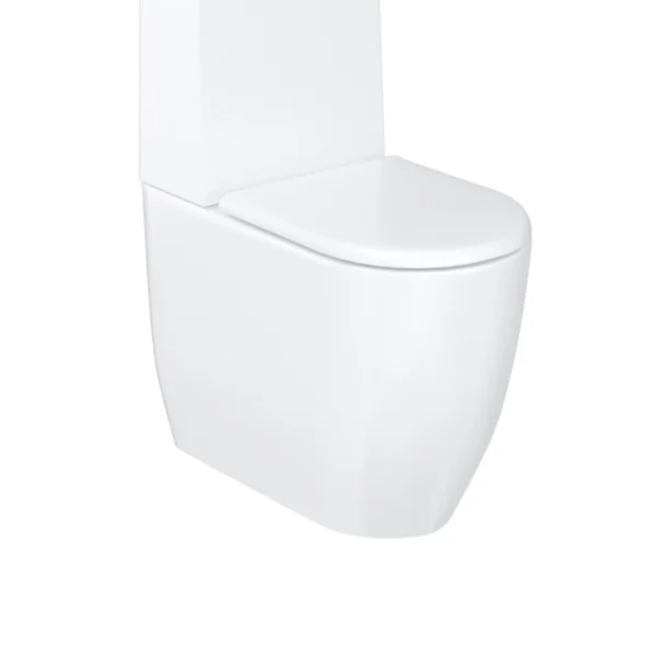 Britton Milan Rimless Close Coupled Wc And Seat Excluding Cistern Tank