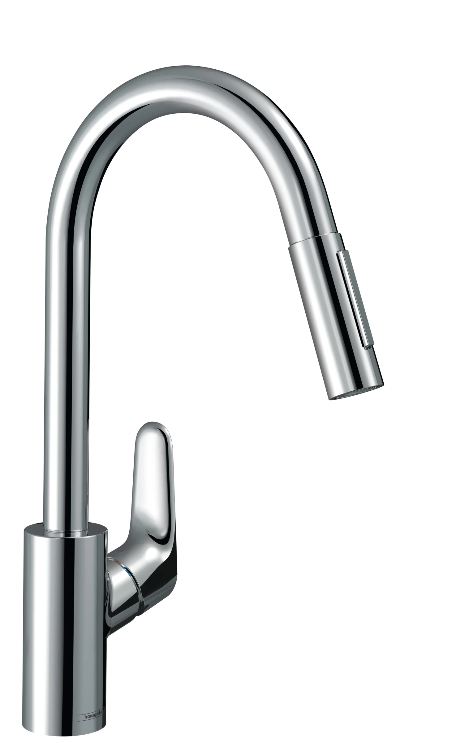 Hansgrohe Focus M41 Single Lever Kitchen Mixer 240 With Pull-out Spray, 2 Spray Modes Chrome
