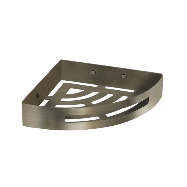 Origins Nerva Corner Shower Basket - Brushed Stainless Steel