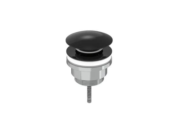 Saneux Universal Basin Waste, Slotted & Unslotted - Satin Black