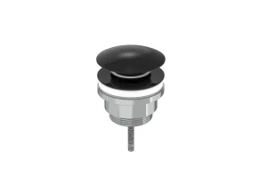 Saneux Universal Basin Waste, Slotted & Unslotted - Satin Black