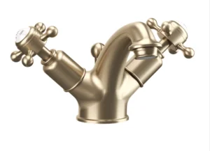 Crosswater Belgravia Crosshead Mono Mixer With Pop Up Waste Brushed Brass