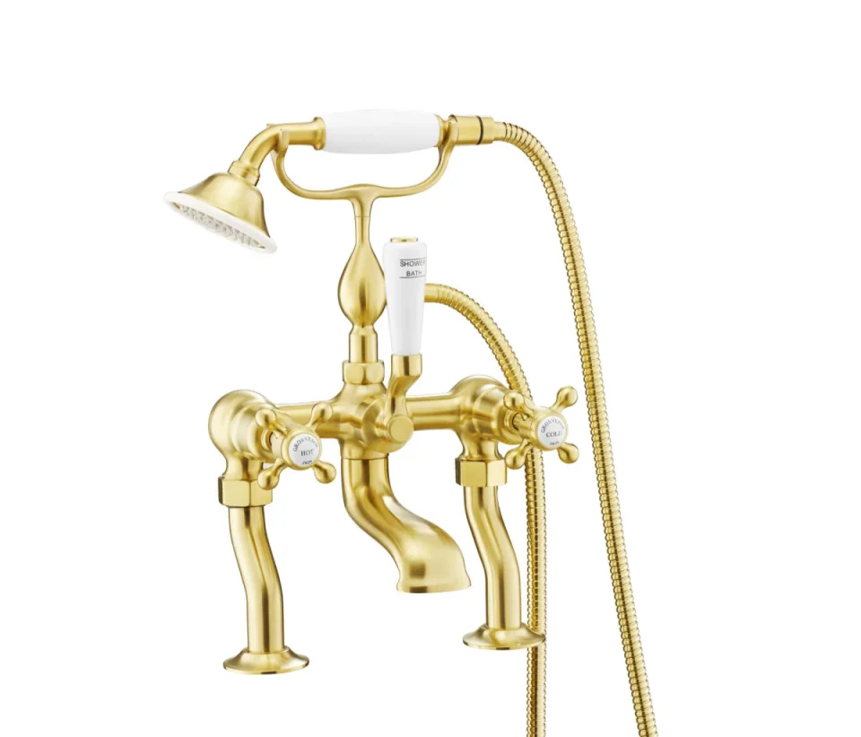 Just Taps Grosvenor Bath Shower Mixer With Kit Brushed Brass product image - Image 1
