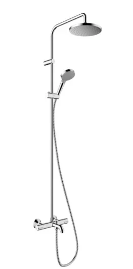 Just Taps Vos Thermostatic Bar Valve With 3 Outlets Adjustable Riser Brushed Black product image - Image 1
