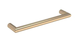 Saneux Ember 450mm Round Electric Towel Rail - 12v - Brushed Bronze - Size Tolerance Between 440 - 445mm