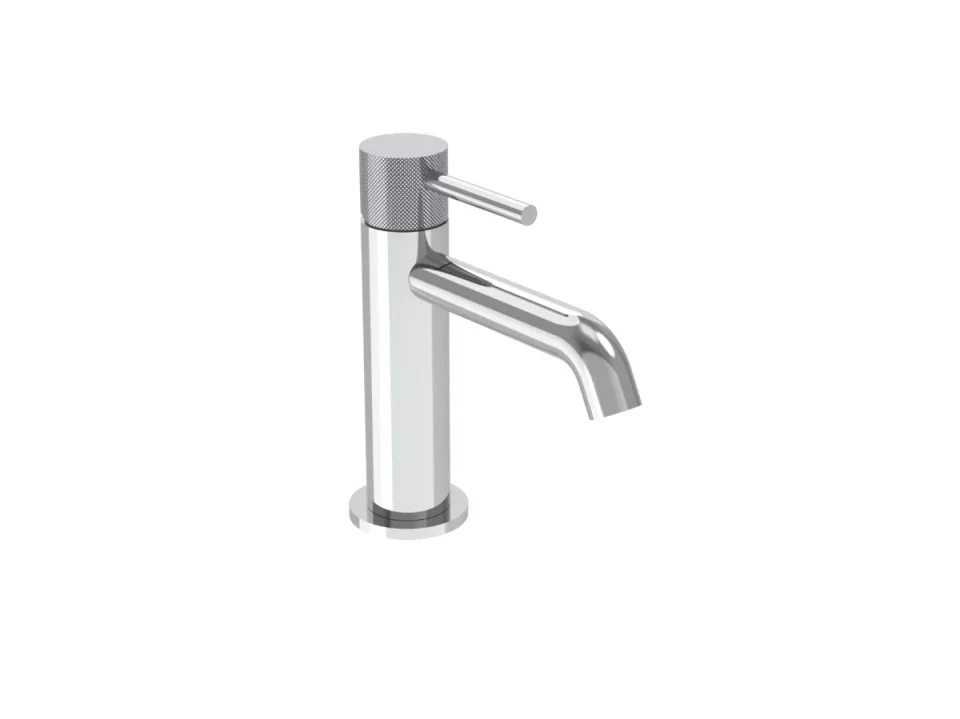 Saneux Cos Basin Mixer Kit - W/ Knurled Handle - Chrome product image - Image 2