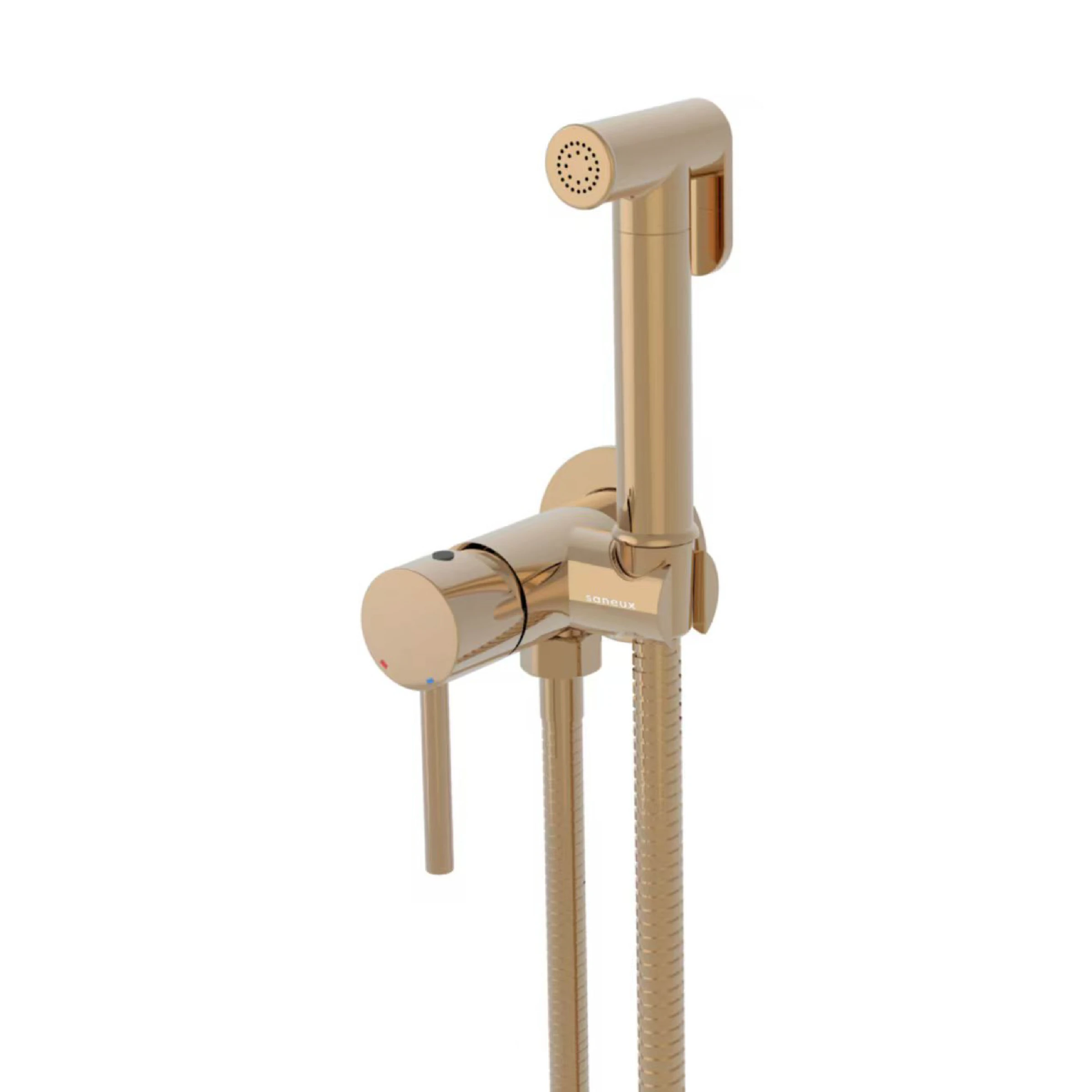 Saneux Cos Douche Kit With Classic Handle - Brushed Bronze
