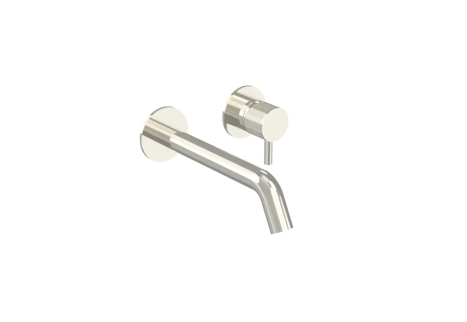 Saneux Cos Classic 2 Plate Wall Mounted Mixer & Shrouds - Chrome product image - Image 2