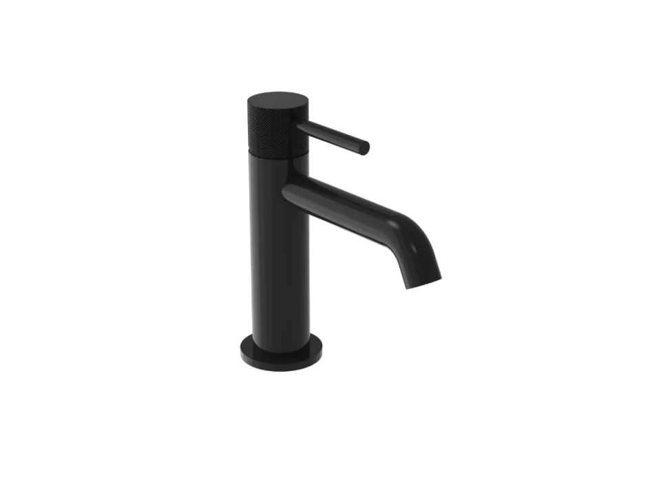 Saneux Cos Basin Mixer Kit - W/ Knurled Handle - Satin Black (pvd) product image - Image 2