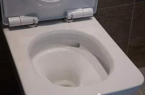 TOTO SP Washdown Square Wall Hung Rimless Toilet Pan detail view - Image 4