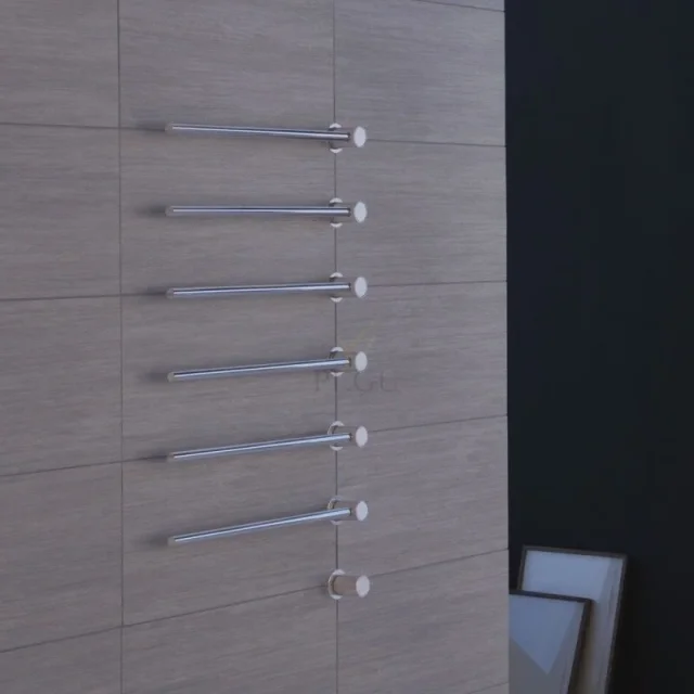 Vola 6 Bar Towel Rail In Colour 16, 150mm Spacing detail view - Image 2