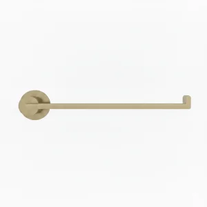 Ava Elegance Stainless Steel Towel Bar - Brushed Brass