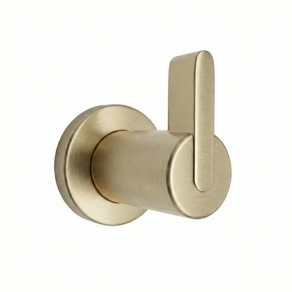 Ava Elegance Stainless Steel Robe Hook - Brushed Brass