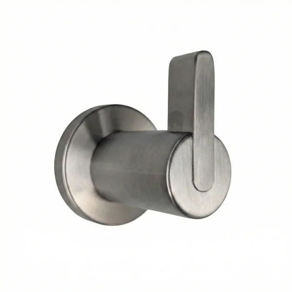 Ava Elegance Stainless Steel Robe Hook - Brushed Stainless Steel