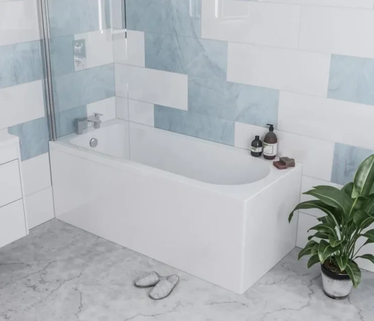 Eastbrook Henbury 1500x700 (385) 3mm White product image - Image 1