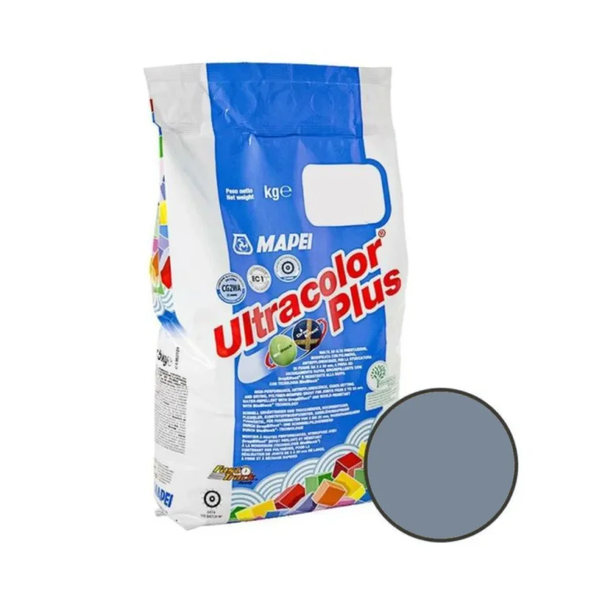 Mapei Ultracolor Plus 125 Castle Grey Grout 5kg product image - Image 1