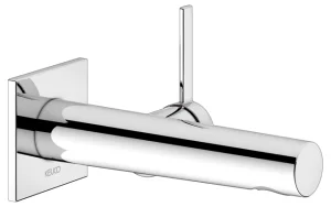 Keuco Ixmo Pure Wall Mounted 187mm Single Lever Basin Mixer Tap Chrome (59516 010102) + (59516 010101)