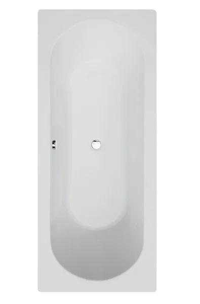 Frontline Duo 1700 X 700mm Straight Bath With Round, Double-ended Interior. Crafted From Durable Acrylic. Supplied With An Undrilled Tap Deck.