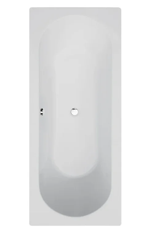 Frontline Duo 1700 X 700mm Straight Bath With Round, Double-ended Interior. Crafted From Durable Acrylic. Supplied With An Undrilled Tap Deck. product image - Image 1