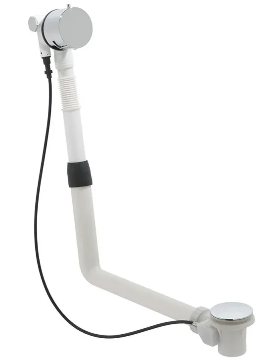 Vado Bath Filler Waste With Twist Waste Operation Chrome product image - Image 1