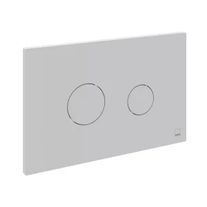 Vado Round Button Flush Plate Matt White