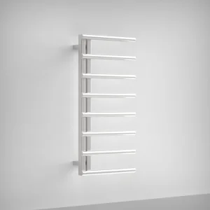 AVA Purity 1000 x 500mm Brushed Stainless Steel Towel Rail  Oil Filled