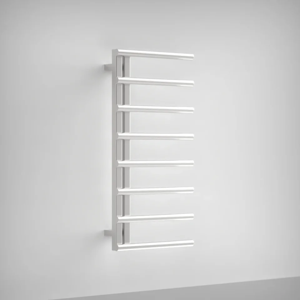 AVA Purity 1000 x 500mm Brushed Stainless Steel Towel Rail  Oil Filled product image - Image 1