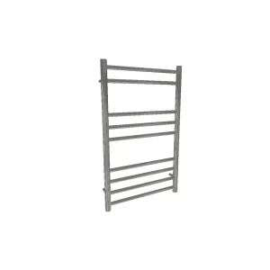 AVA Trend Ladder 800 x 500mm Brushed Stainless Steel Towel Rail  Oil Filled