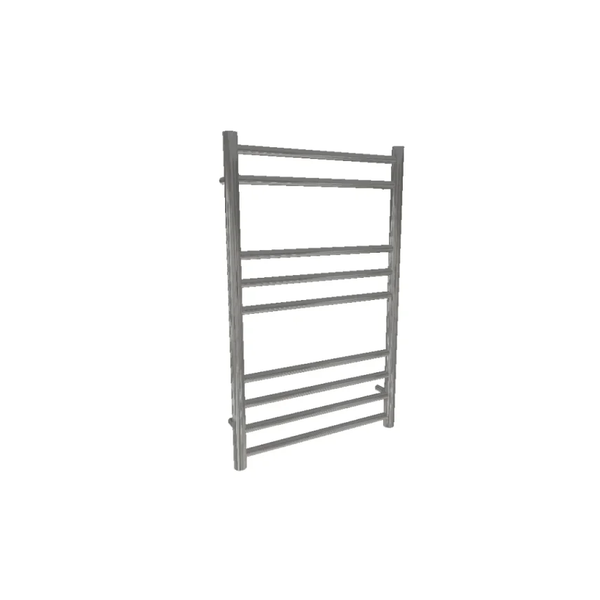 AVA Trend Ladder 800 x 500mm Brushed Stainless Steel Towel Rail  Oil Filled product image - Image 1