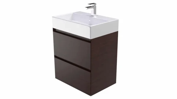 Saneux Matteo 2 Drawer Wenge Unit - Handleless (For 39002)