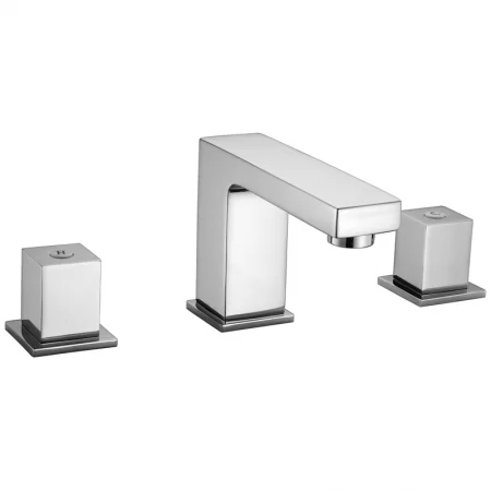 Saneux Tooga 3 Hole Deck Mounted Basin Mixer Tap Chrome