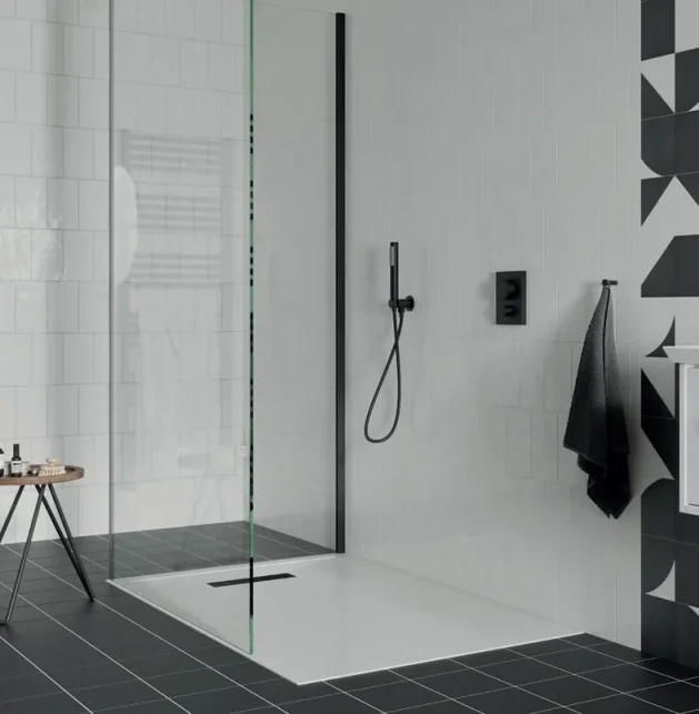 Crosswater Linear Waste Rectangular 25mm Stone Resin Shower Tray 800 x 1500mm detail view - Image 2