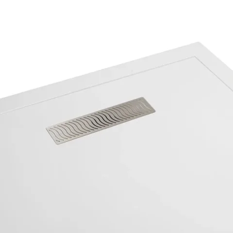 Crosswater Linear Waste Rectangular 25mm Stone Resin Shower Tray 800 x 1500mm detail view - Image 5