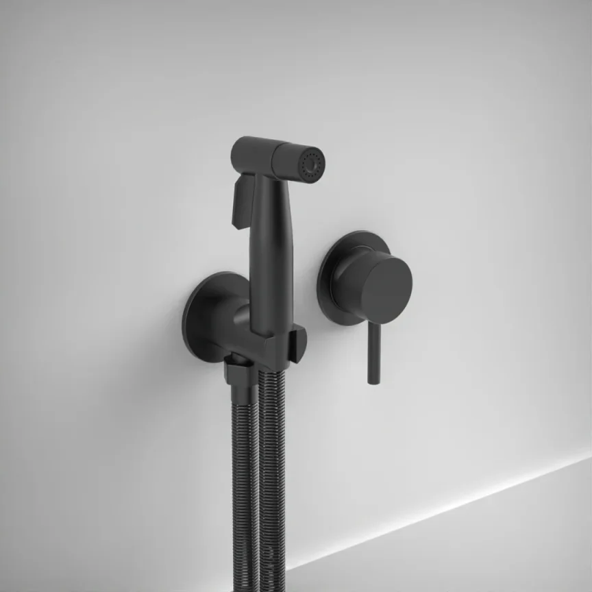 Ava Trend Douche Kit W/ Flanges 3.0 - Brushed Black product image - Image 1