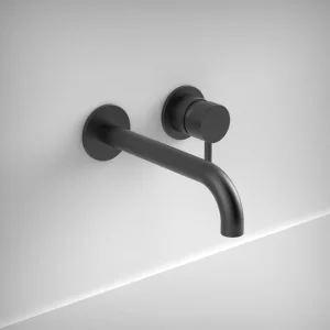 Ava Trend 2 Hole Wall Mounted Bath Mixer 3.0 - Brushed Black