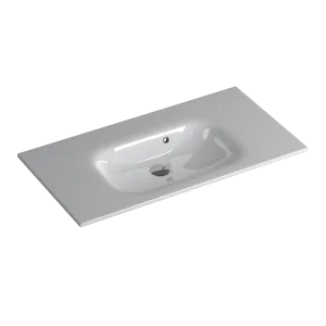 Faeber Silkstone Pearl 900mm Single Central Gloss Basin