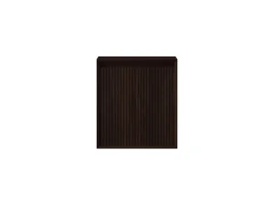 Faeber Mitre Cloakroom Fluted Vanity Unit 450mm - Walnut - Left