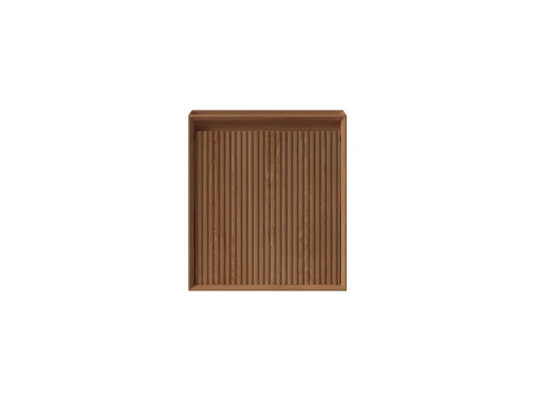 Faeber Mitre Cloakroom Fluted Vanity Unit 450mm - Oak - Right