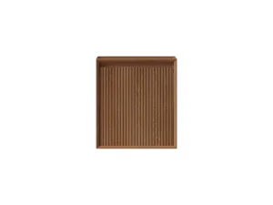 Faeber Mitre Cloakroom Fluted Vanity Unit 450mm - Oak - Right