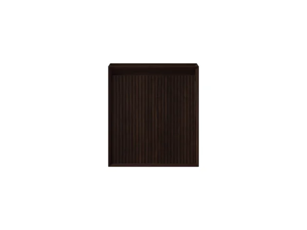 Faeber Mitre Cloakroom Fluted Vanity Unit 450mm - Walnut - Right