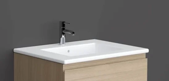 Rak Joy Drop-in Washbasin 61x46cm (1 Tap Hole) product image - Image 1