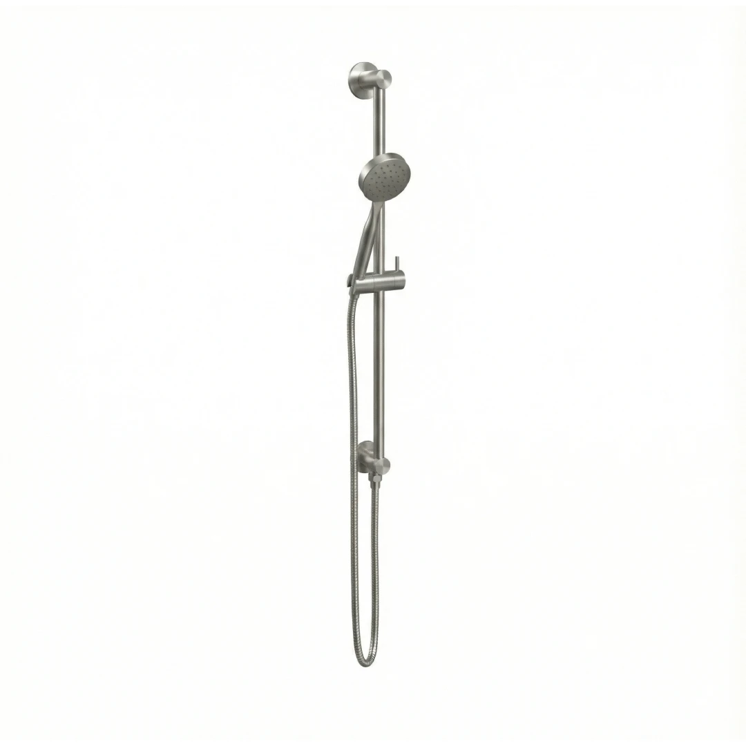 Ava Integrated Single Function Round Slide Rail Kit - Brushed Stainless Steel