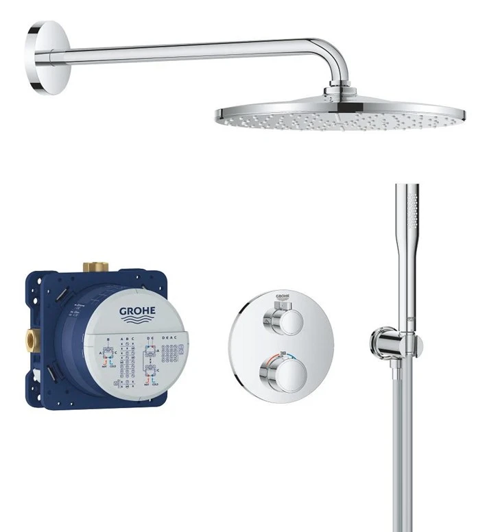  GROHE Grohtherm Concealed shower system with Rainshower Mono 310